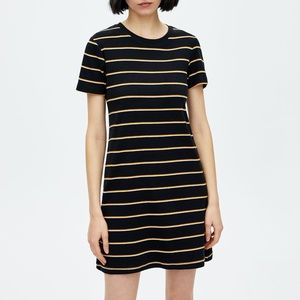 Pull and Bear Striped T-Shirt Dress
